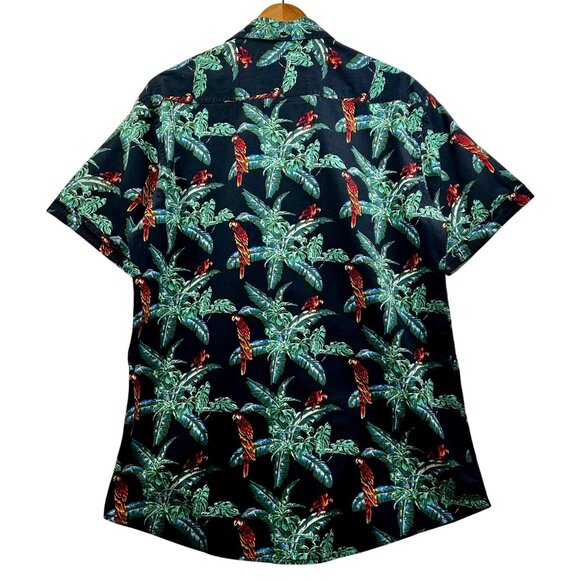 Broken Threads Men's Vacation Button-Up Tropical Parrot Shirt Size XL - Picture 3 of 6